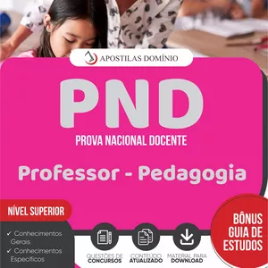 Imagem de capa para o Ebook Apostila PND 2025 - Professor - Pedagogia