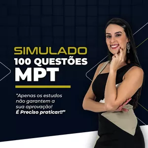 Imagem de capa para o Curso online SIMULADO 100 QUESTÕES MPT