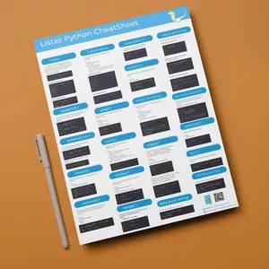 Imagem de capa para o Ebook Listas Python CheatSheet + Bônus (Dicionário CheatSheet)