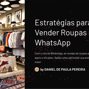 Imagem de capa para o Ebook Estratégias para Vender Roupas no WhatsApp
