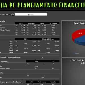 Imagem do curso Planilha de Planejamento Financeiro para Casais