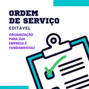 Imagem de capa para o Ebook Ordem de Serviço Editável