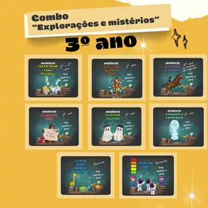 Imagem de capa para o Ebook Combo "Explorações e mistérios" (3º ano)