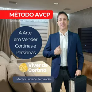 Imagem de capa para o Curso online A Arte em Vender Cortinas e Persianas - Método AVCP 