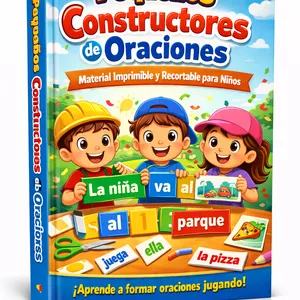 Imagen de portada para Curso online "Pequeños Constructores de Oraciones"🌟🌟🌟