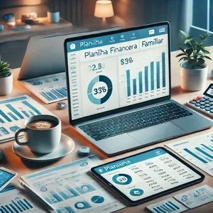 Imagem de capa para o Ebook Planilha Financeira Familiar