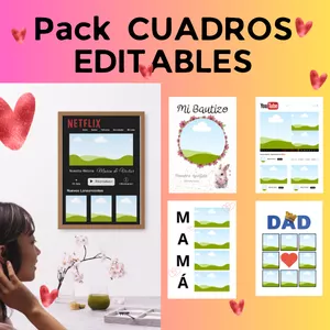 Imagen de portada para Curso online Pack Cuadros Editables