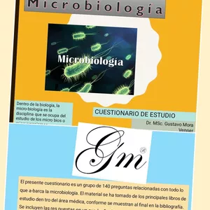 Imagen de portada para Ebook Cuestionario profesores MICROBIOLOGÍA 140 preguntas