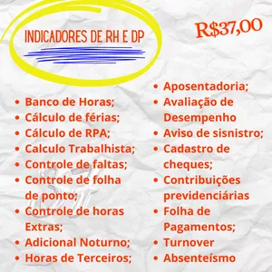 Imagem de capa para o Ebook Indicadores de RH e DP