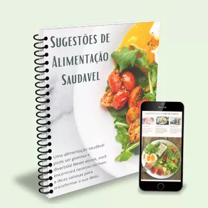 Imagem de capa para o Ebook Sugestões de Alimentação Saudavel