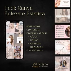 Imagem de capa para o Ebook Pack Canva Estética