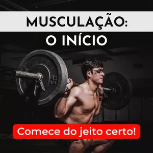 Imagem de capa para o Ebook Musculação: O início
