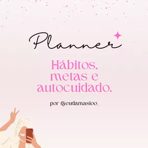 Imagem de capa para o Ebook Planner de metas&amp;autocuidado