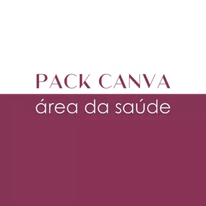 Imagem de capa para o Curso online Pack Canva Área da Saúde