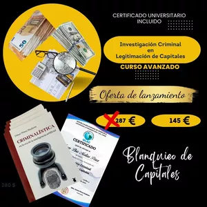 Imagen de portada para Curso online INVESTIGACIÓN CRIMINAL EN LEGITIMACION DE CAPITALES