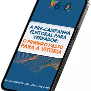 Imagem de capa para o Ebook E-book Pré-campanha: Guia completo para candidatos a vereador