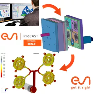 Imagen de portada para Curso online Domina la simulación de fluidos, en el proceso de inyección de aluminio con Esi Procast y SolidWorks