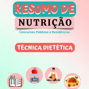 Imagem de capa para o Ebook Resumo de Técnica Dietética