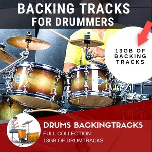 Imagem de capa para o Curso online Backing Tracks Para Bateristas - Drum BackingTracks [Drumless, Play Alongs]