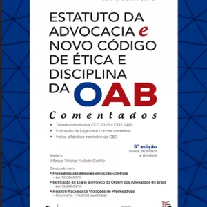 Imagem de capa para o Ebook ESTATUTO DA ADVOCACIA NOVO CÓDIGO DE ÉTICA E DISCIPLINA DA OAB