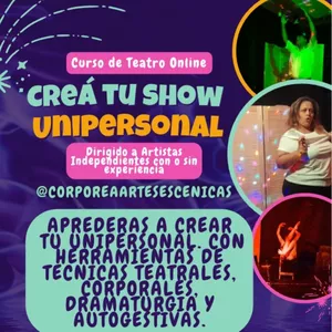 Imagen de portada para Curso online Crea tu Show Unipersonal