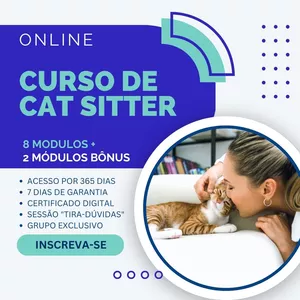 Imagem do curso Curso de Cat Sitter Online 2023