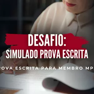 Imagem de capa para o Curso online Desafio Simulado Prova Escrita MPSP