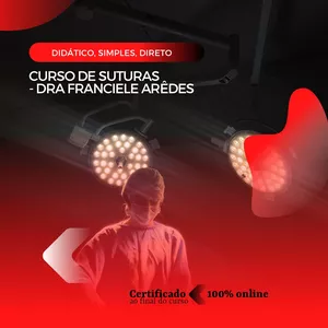 Imagem de capa para o Curso online Curso de suturas - Dra. Franciele Arêdes