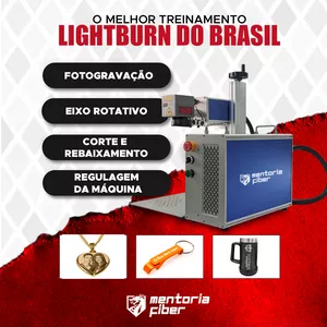 Imagem de capa para o Curso online MENTORIA FIBER - LIGHTBURN PARA FIBER LASER