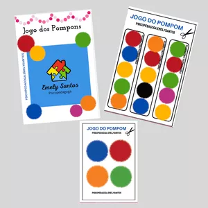 Imagem de capa para o Ebook Jogo dos pompons !