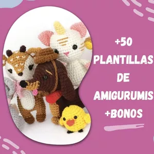 Imagen de portada para Ebook +50 PATRONES DE AMIGURUMIS + BONOS