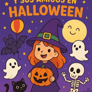 Imagen de portada para Ebook Coloreando Halloween con Lila y sus Amigos