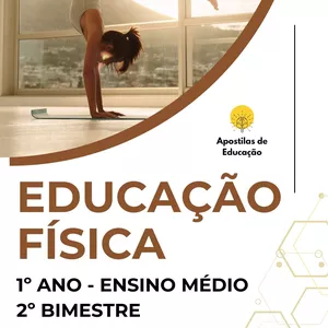 Imagem de capa para o Ebook Educação Física 1º Ano 2º Bimestre (Ensino Médio) - Apostila com Planos de Aula