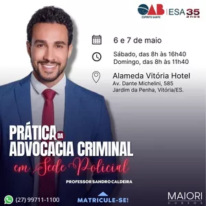 Imagem de capa para o Evento presencial Mentoring Professional - Prática Criminal