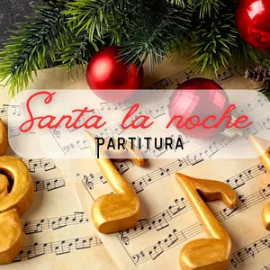 Imagen de portada para Ebook Partitura de navidad - Santa la noche