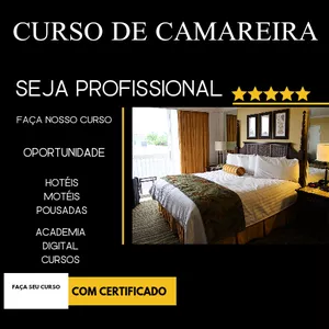 Imagem de capa para o Ebook Curso de Camareira 