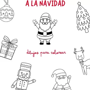 Imagen de portada para Ebook Set 11 láminas de navidad para colorear 