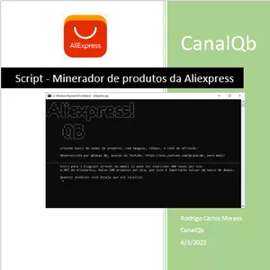 Imagem de capa para o Curso online CanalQb - Script - Minerador de produtos da Aliexpress