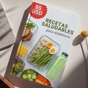 Imagen de portada para Ebook Recetas saludables para diabéticos 