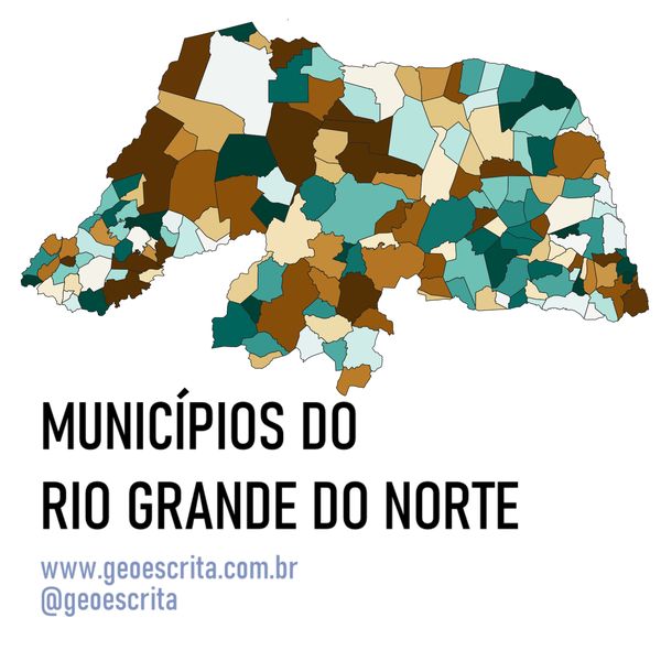 Municipios Do Rio Grande Do Norte Mapa Editavel Para Powerpoint Hotmart
