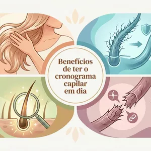 Imagem de capa para o Ebook Descubra o Segredo para Cabelos Deslumbrantes com o Cronograma Capilar