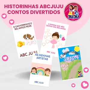 Imagem de capa para o Ebook Historinhas ABC JUJU Contos Divertidos