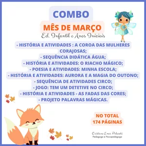 Imagem de capa para o Curso online Combo Mês de Março - Ed. Infantil e Anos Iniciais
