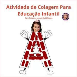 Imagem de capa para o Ebook Atividade de Colagem Para Educação Infantil