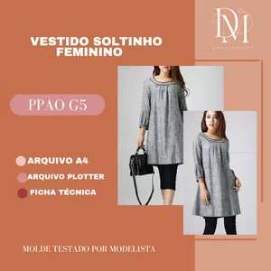 Imagem de capa para o Ebook VESTIDO SOLTINHO FEMININO