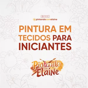 Imagem de capa para o Curso online Curso de Pintura em Tecido para INICIANTES