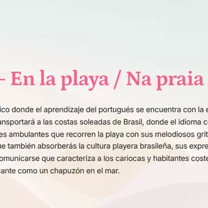 Imagen de portada para Ebook Modulo 9 En la playa / Na praia