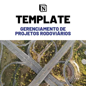 Imagem de capa para o Curso online Template de Gerenciamento de Projetos de Rodovias no Notion
