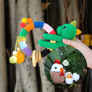 Imagem de capa para o Ebook Receitas pdf: mamãe galinha + dino com argola