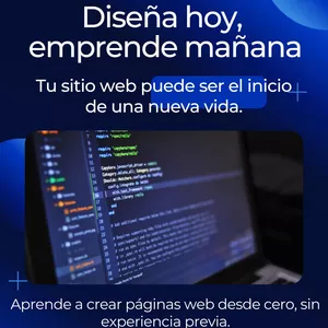 Imagen de portada para Curso online Crea tu primera página web profesional en solo un día